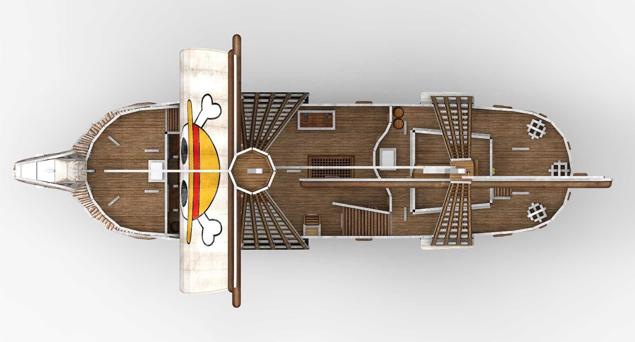 3D Puzzle REVELL 00270 - One Piece Flying Lamb/ Going Merry