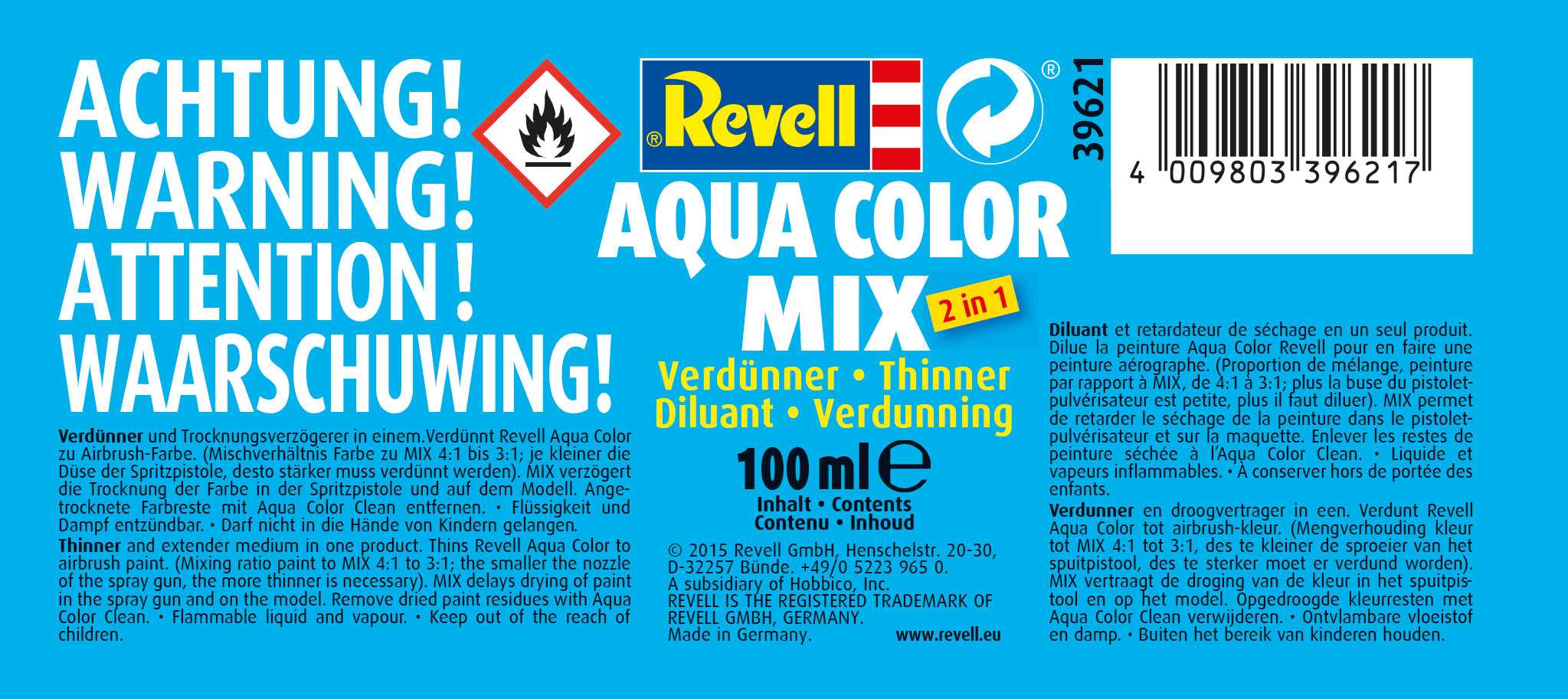 Aqua Color Mix 39621 - ředidlo 100ml 