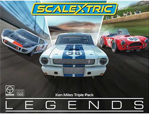 Autíčka GT SCALEXTRIC C4619A - Ken Miles Triple Pack (1:32)