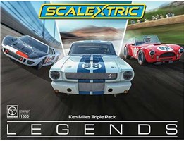 Autíčka GT SCALEXTRIC C4619A - Ken Miles Triple Pack (1:32)