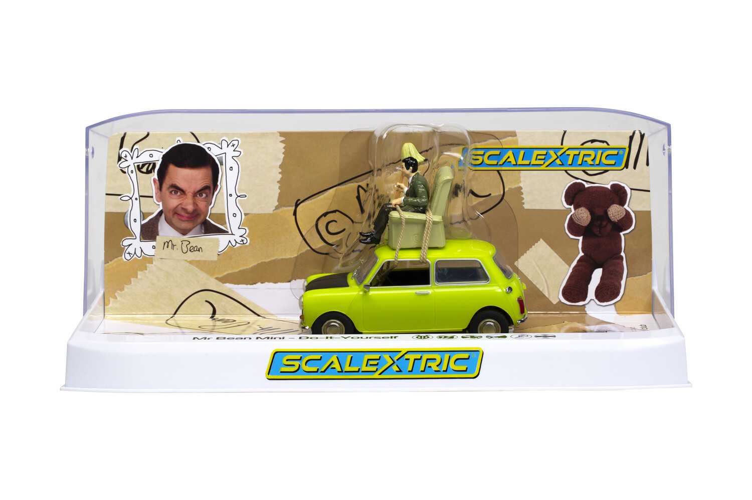Autíčko Film & TV SCALEXTRIC C4334 - Mr Bean Mini - Do-It-Yourself (1:32)