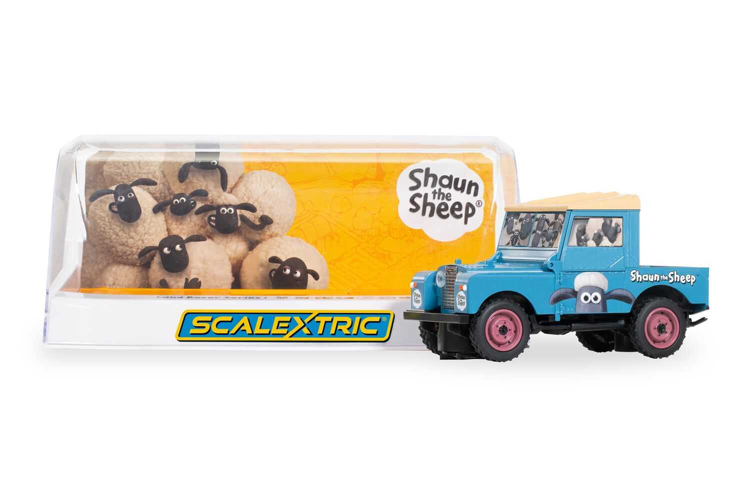 Autíčko Film & TV SCALEXTRIC C4543 - Land Rover Series 1 - Shaun The Sheep (1:32)