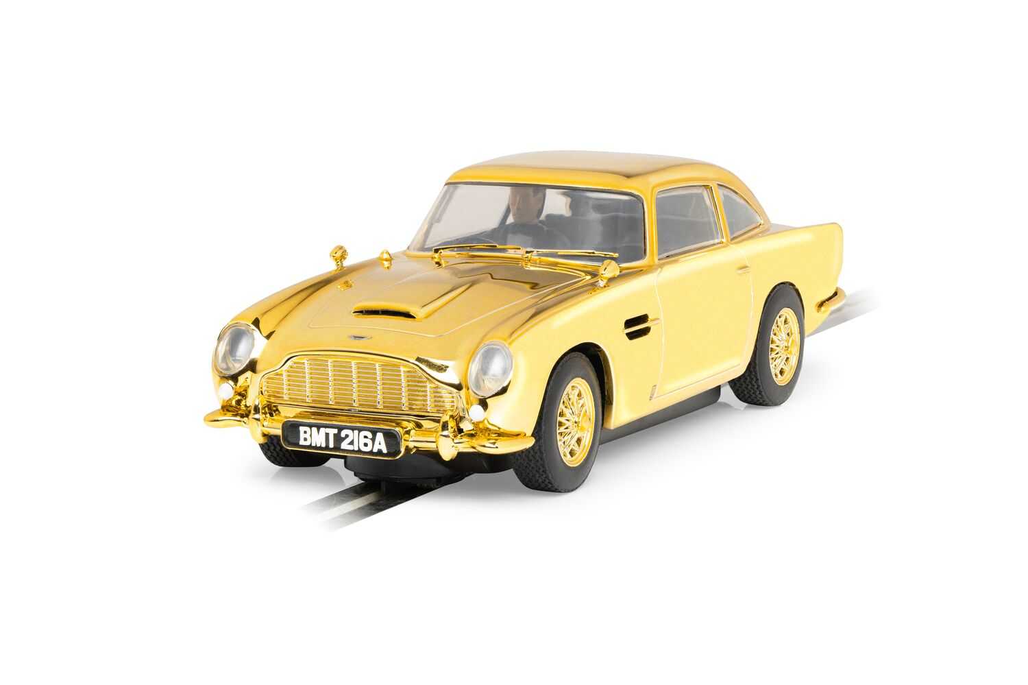 Autíčko Film & TV SCALEXTRIC C4550A - James Bond Aston Martin DB5 - Goldfinger - 60th Anniversary Gold Edition (1:32)