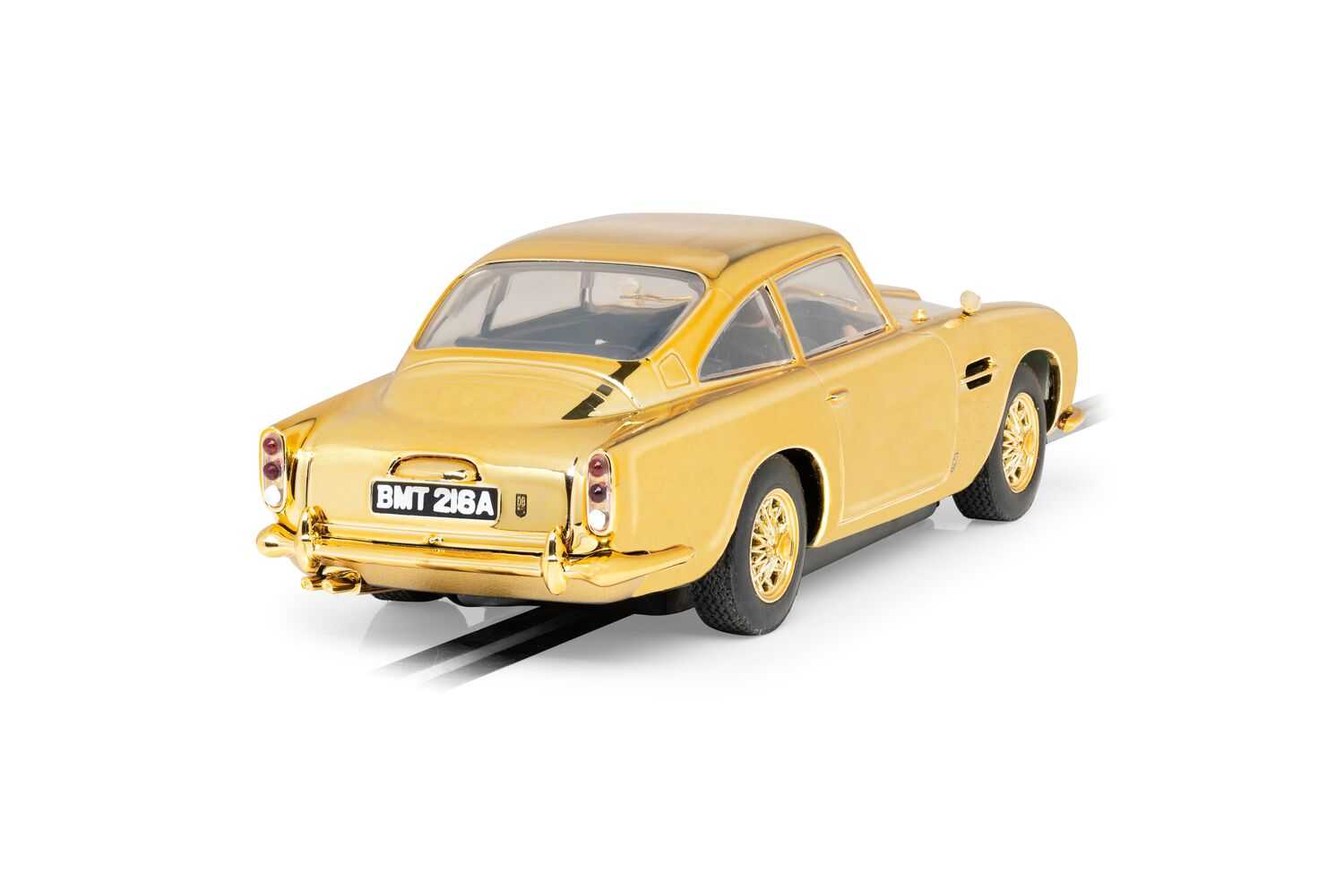 Autíčko Film & TV SCALEXTRIC C4550A - James Bond Aston Martin DB5 - Goldfinger - 60th Anniversary Gold Edition (1:32)