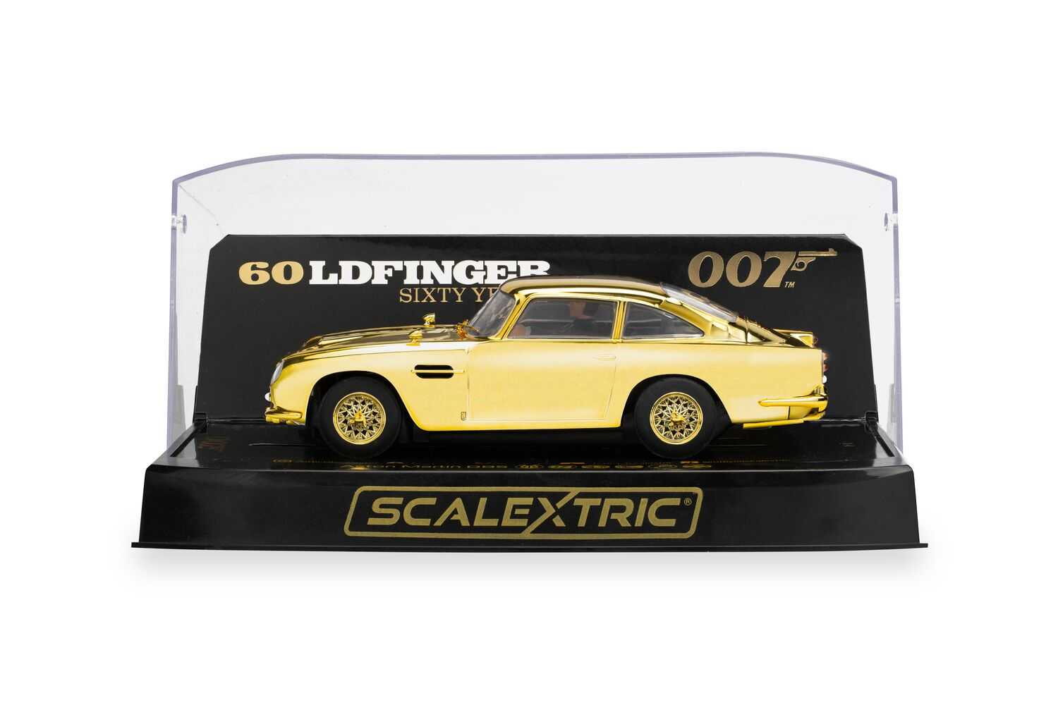 Autíčko Film & TV SCALEXTRIC C4550A - James Bond Aston Martin DB5 - Goldfinger - 60th Anniversary Gold Edition (1:32)