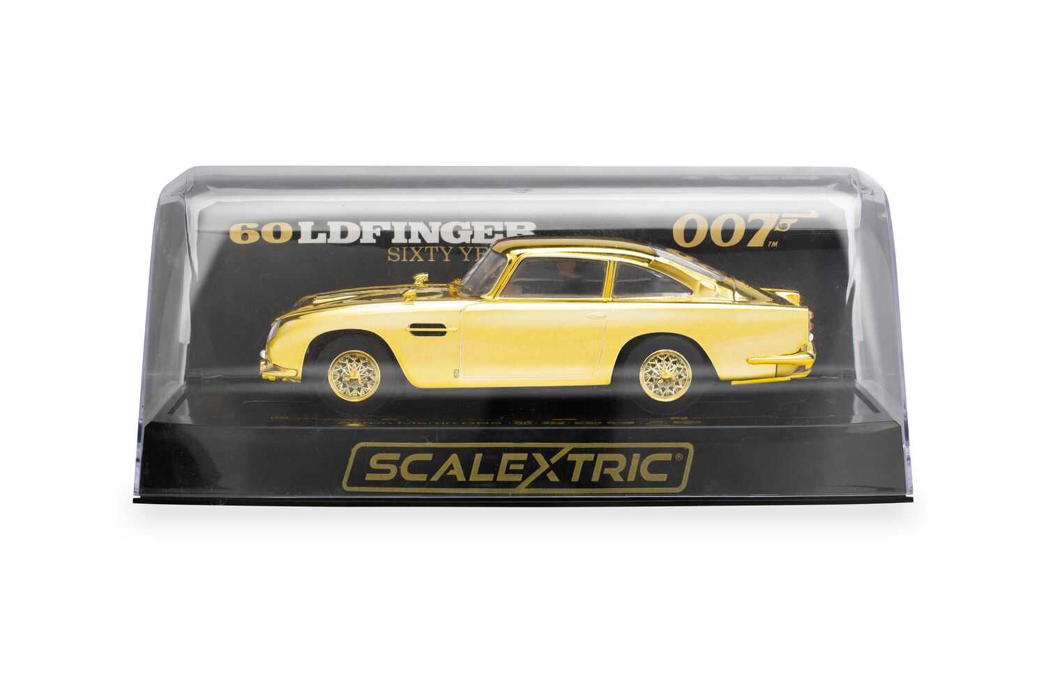 Autíčko Film & TV SCALEXTRIC C4550A - James Bond Aston Martin DB5 - Goldfinger - 60th Anniversary Gold Edition (1:32)