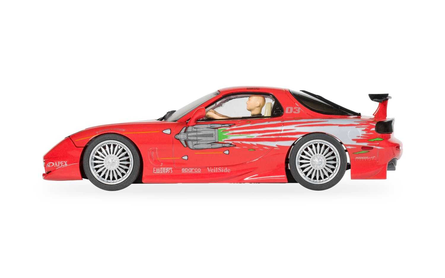Autíčko Film & TV SCALEXTRIC C4592 - The Fast And The Furious - Mazda RX7 - Dom Turetto (1:32)