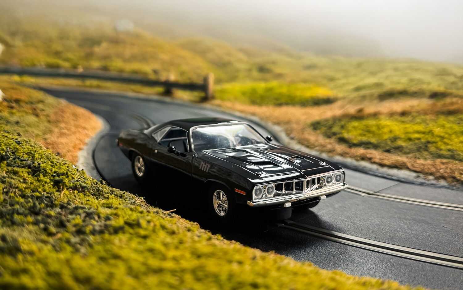 Autíčko Film & TV SCALEXTRIC C4595 - John Wick Plymouth Barracuda - John Wick Chapter 4 (1:32)