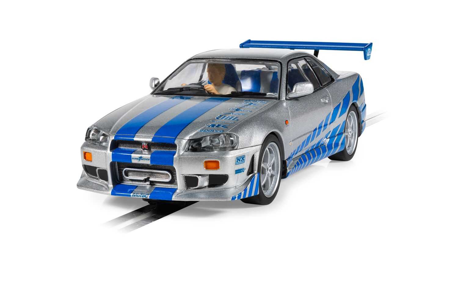 Autíčko Film & TV SCALEXTRIC C4674 - Nissan R34 Skyline - 2Fast 2Furious (1:32)