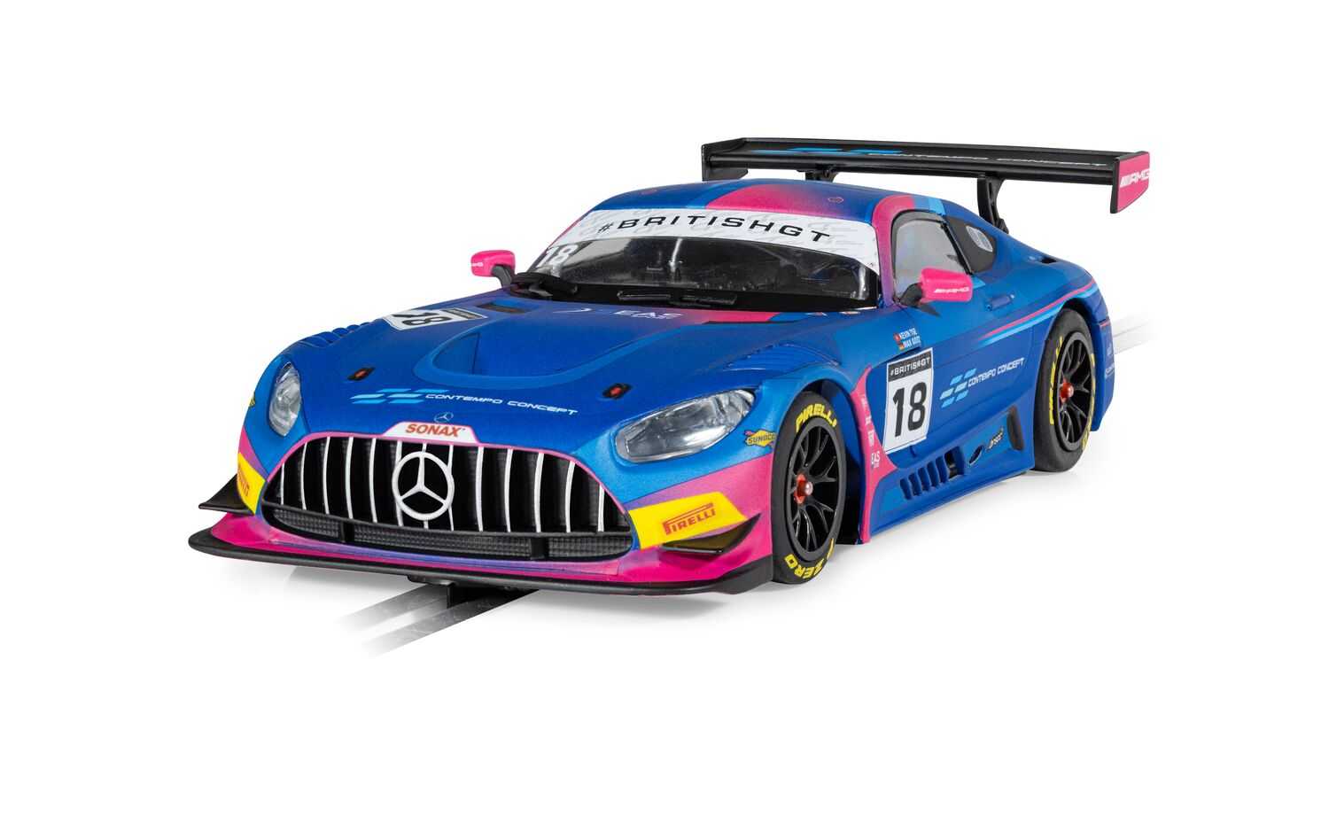 Autíčko GT SCALEXTRIC C4623 - Mercedes AMG GT3 - British GT 2024 - 2Seas Motorsport (1:32)