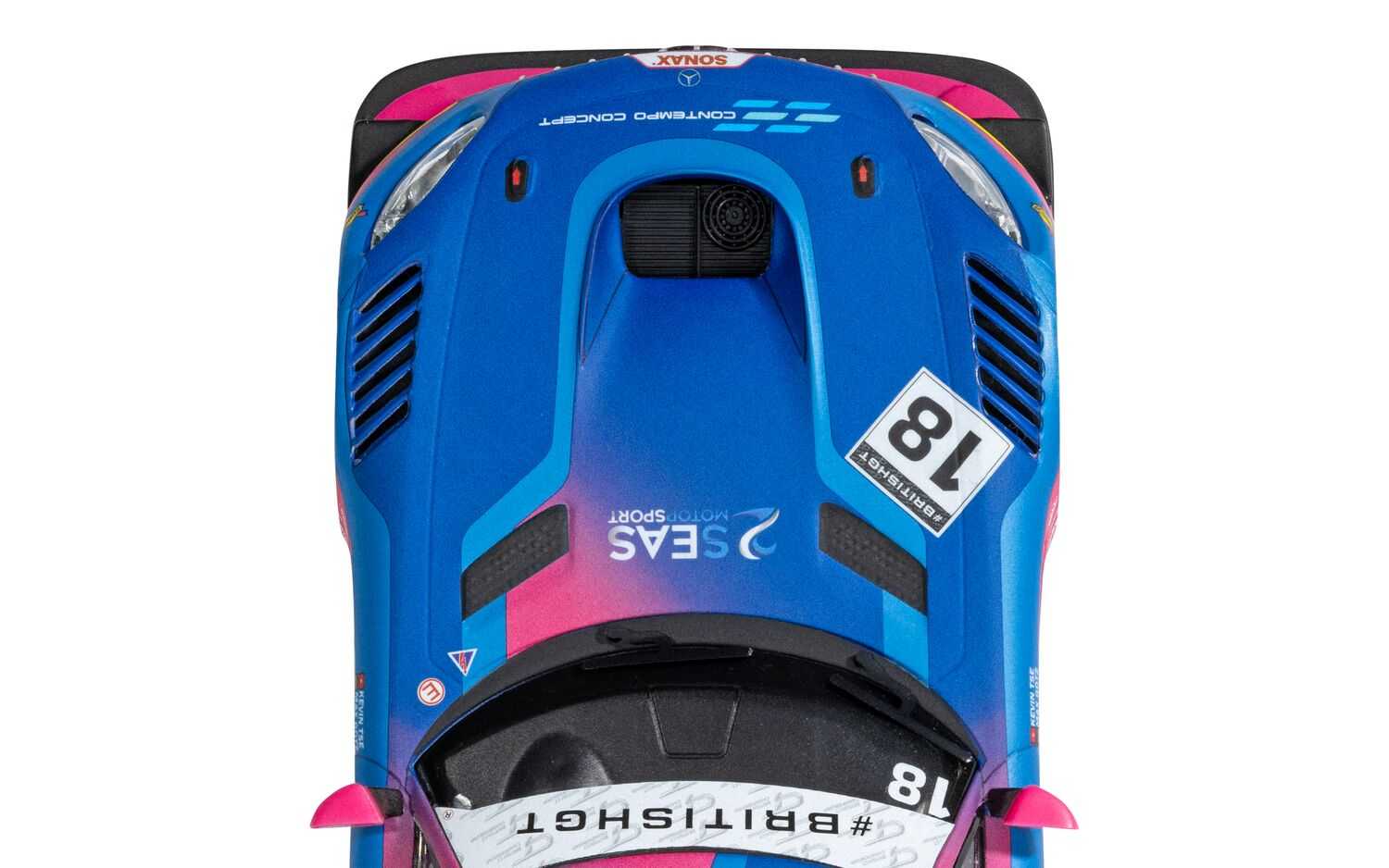 Autíčko GT SCALEXTRIC C4623 - Mercedes AMG GT3 - British GT 2024 - 2Seas Motorsport (1:32)