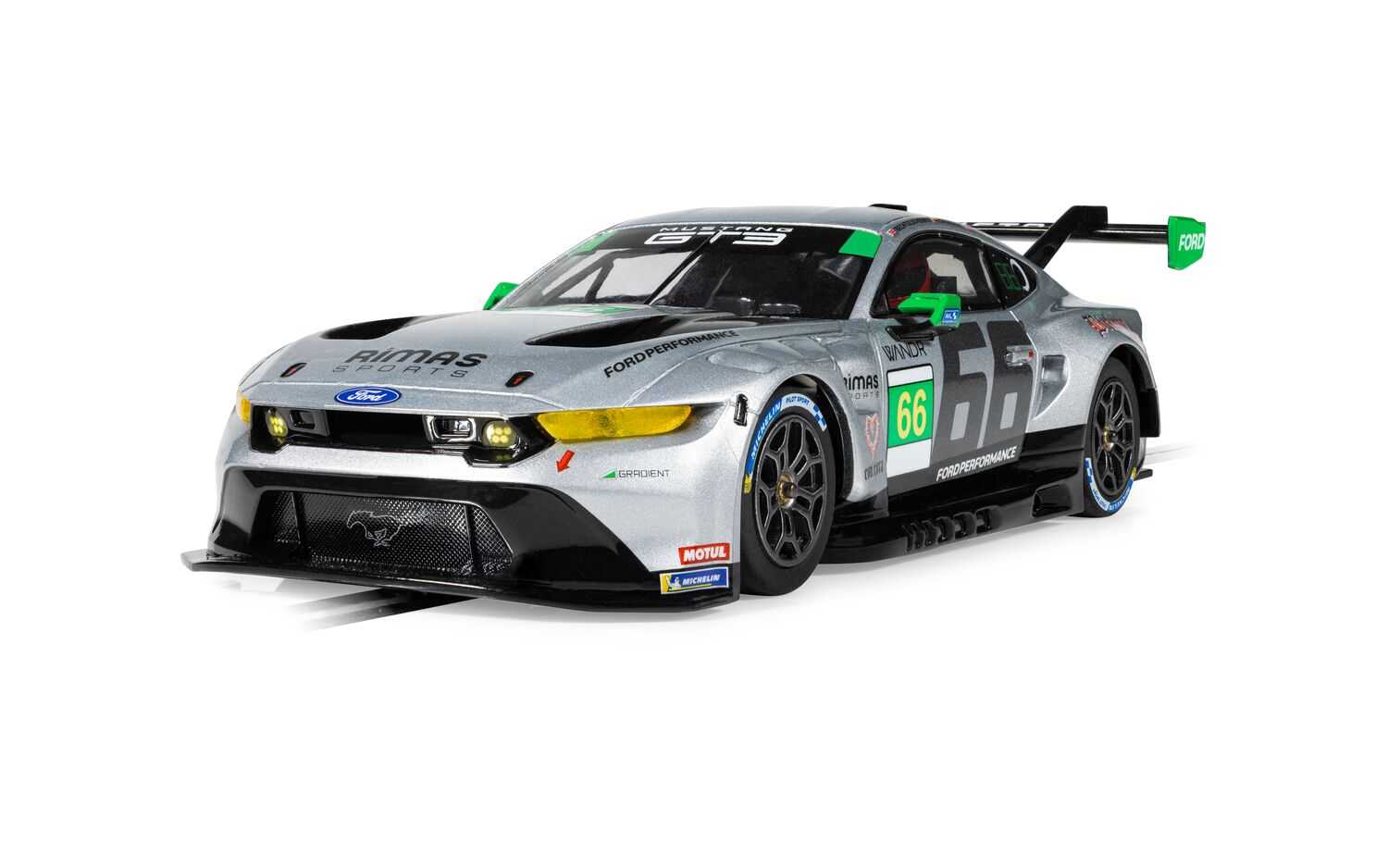 Autíčko GT SCALEXTRIC C4662 - Ford Mustang GT3 - Daytona 2025 - Gradient Racing (1:32)