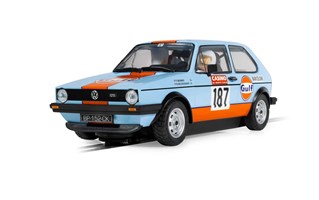 Autíčko Gulf SCALEXTRIC C4609 - Volkswagen Golf Gti (1:32)