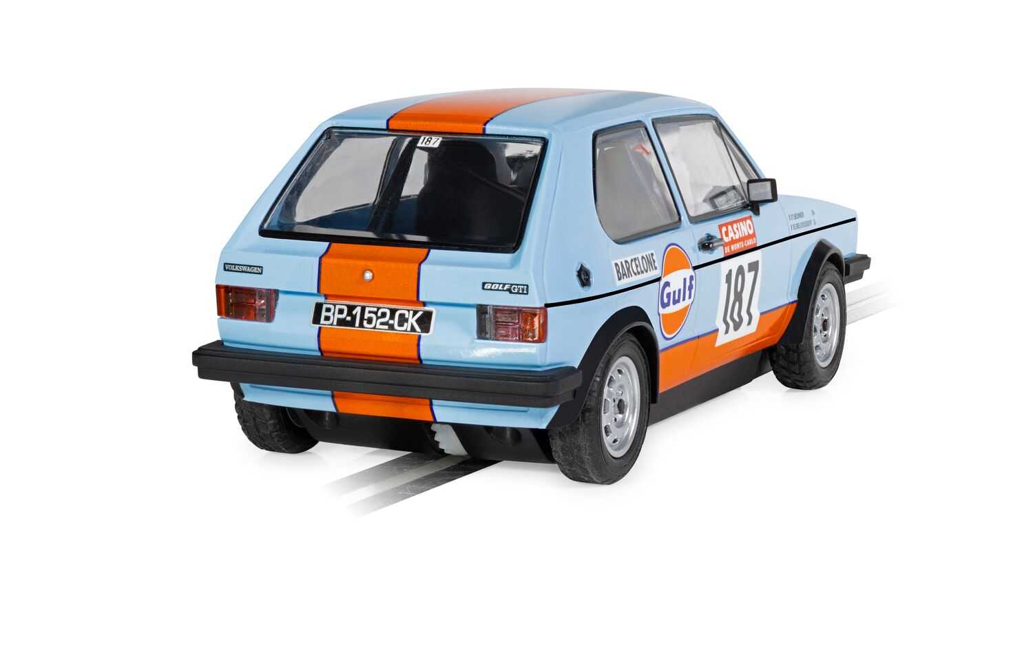 Autíčko Gulf SCALEXTRIC C4609 - Volkswagen Golf Gti (1:32)