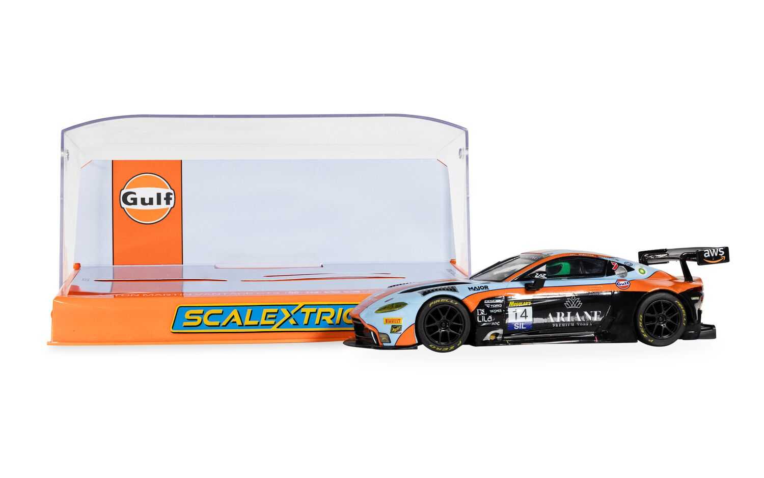 Autíčko Gulf SCALEXTRIC C4655 - Aston Martin GT3 Vantage - Bathurst 2025 (1:32)