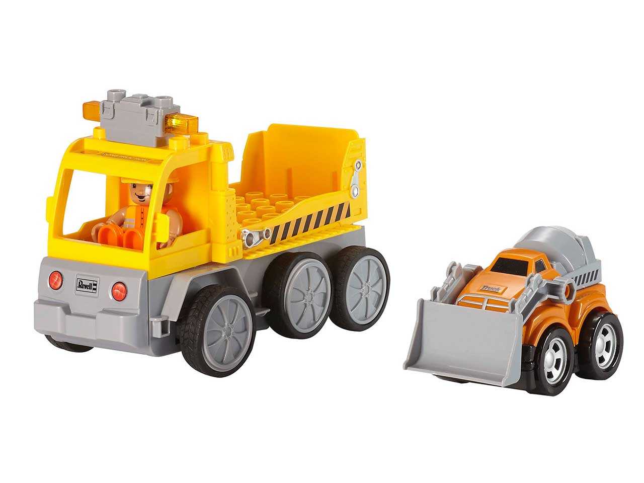 Autíčko REVELL 23003 JUNIOR - Tow Loader with excavator - 40 MHz