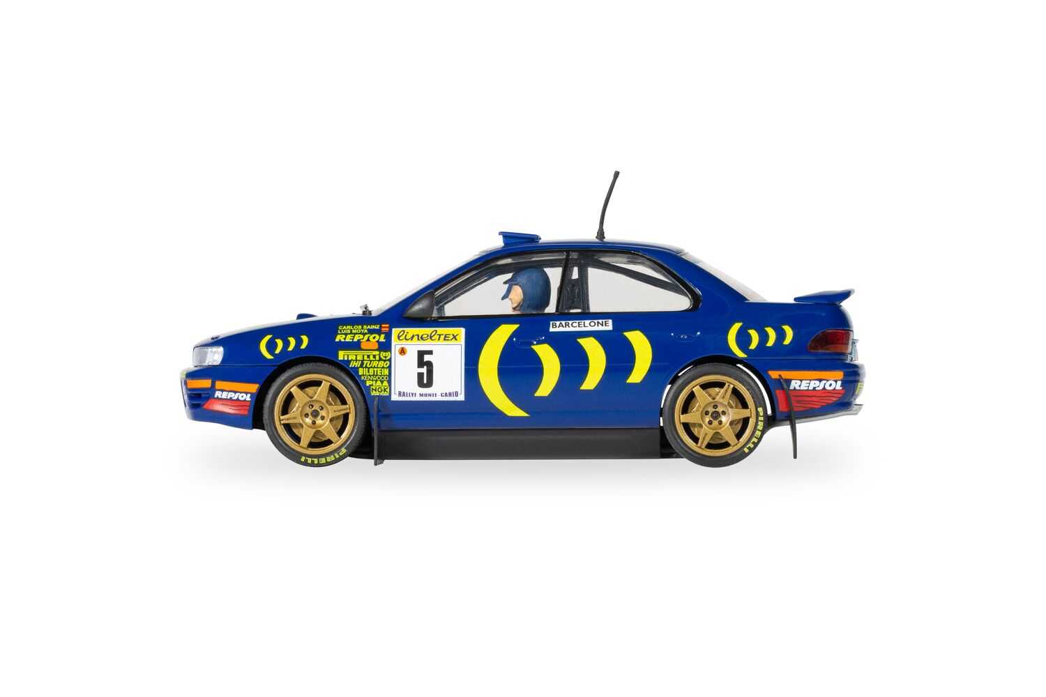 Autíčko Rally SCALEXTRIC C4555 - Subaru Impreza WRX - 1995 Carlos Sainz (1:32)