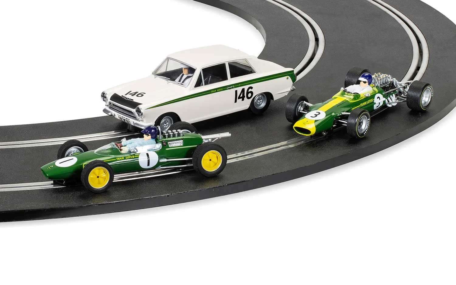 Autíčko Single Seater SCALEXTRIC C4395A - Jim Clark Collection Triple Pack (1:32)