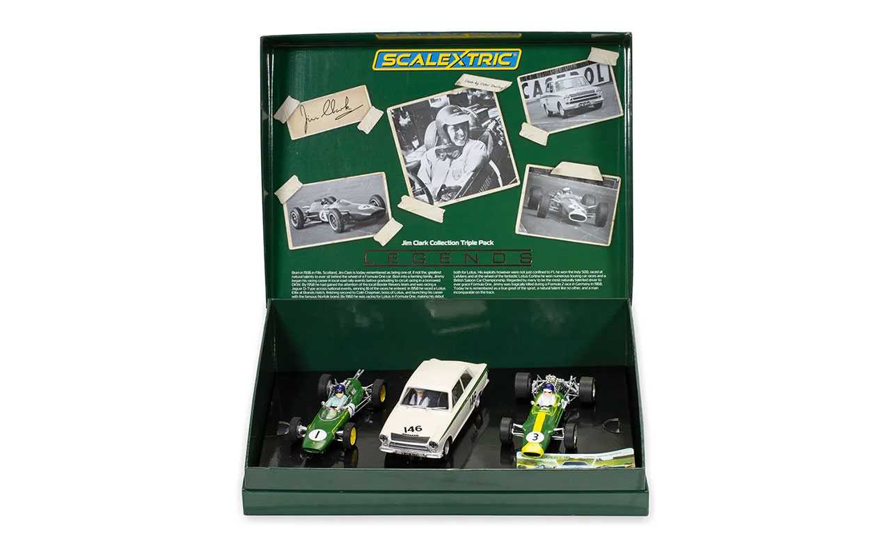 Autíčko Single Seater SCALEXTRIC C4395A - Jim Clark Collection Triple Pack (1:32)