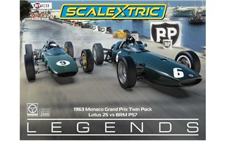 Autíčko Single Seater SCALEXTRIC C4580A - 1963 Monaco Carlo Grand Prix Twin Pack (1:32)