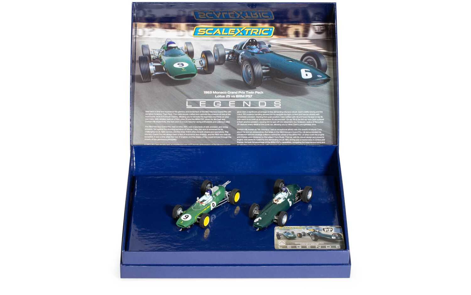 Autíčko Single Seater SCALEXTRIC C4580A - 1963 Monaco Carlo Grand Prix Twin Pack (1:32)