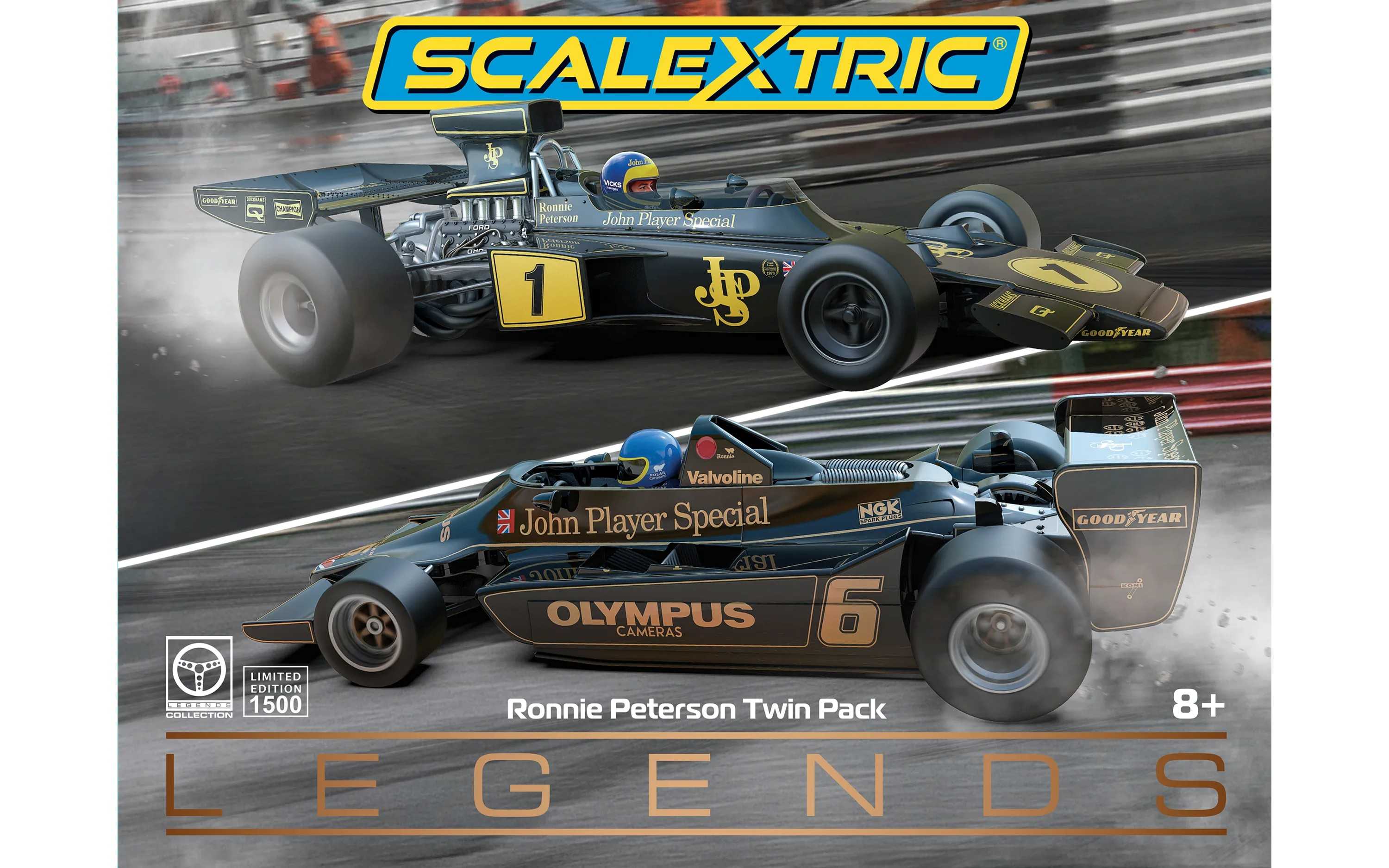 Autíčko Single Seater SCALEXTRIC C4684A - Ronnie Peterson Twin Pack Lotus 72 and 79 (1:32)