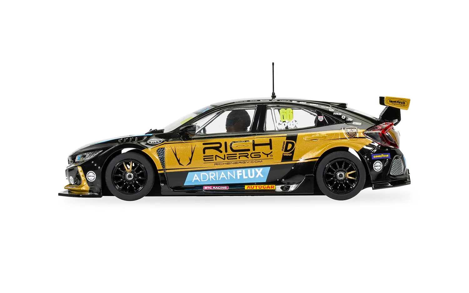 Autíčko Touring SCALEXTRIC C4409 - Honda civic FK8 Type R - BTCC 2022 -BTC Racing Josh Cook (1:32)