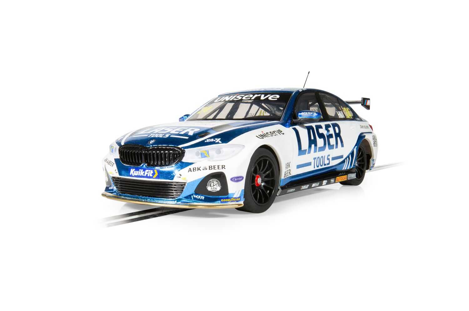 Autíčko Touring SCALEXTRIC C4526 - BMW 330e NGTC  - Laser Tools - Jake Hill 2023 (1:32)