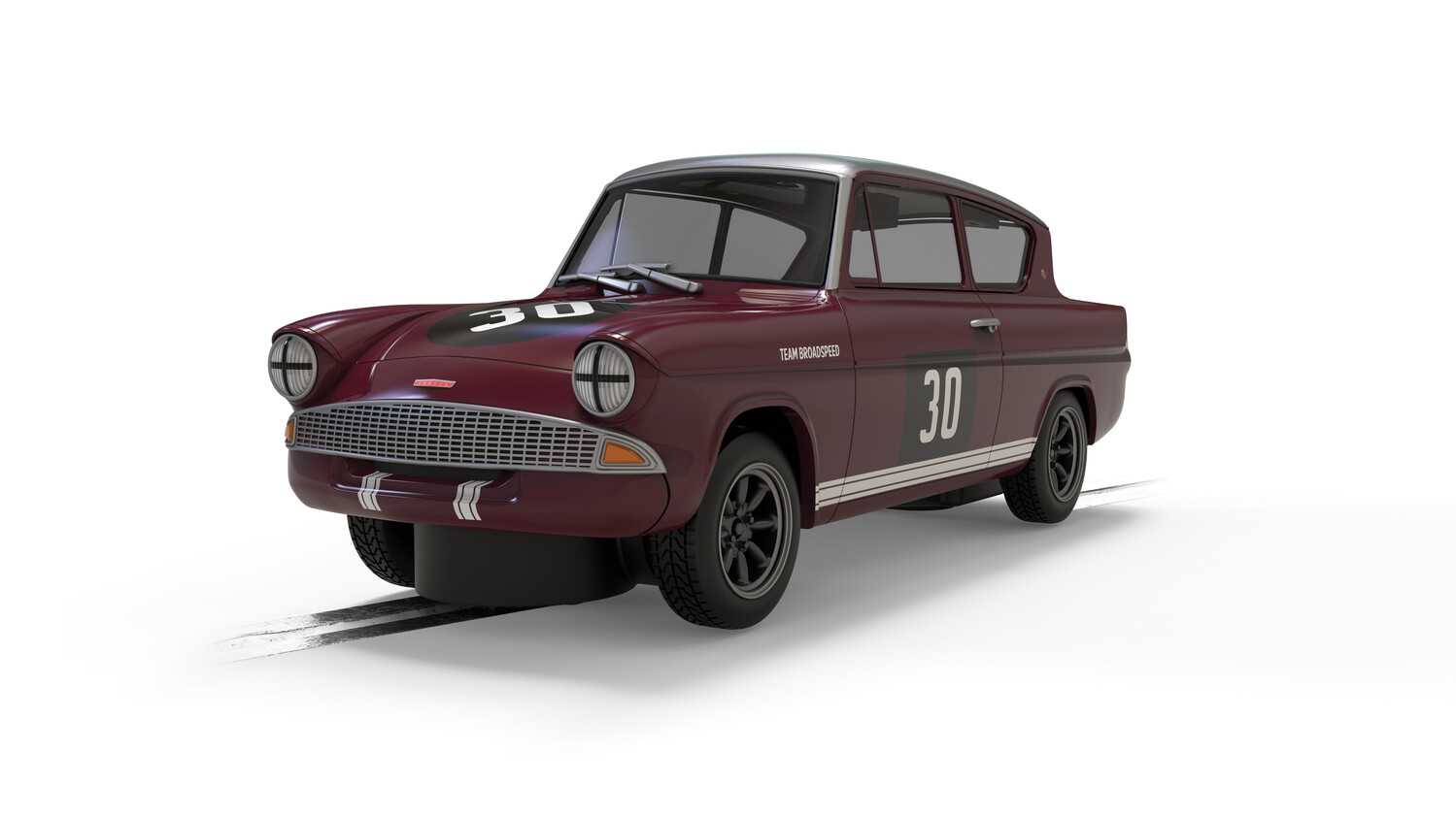 Autíčko Touring SCALEXTRIC C4546 - Ford Anglia 105E - Broadspeed (1:32)