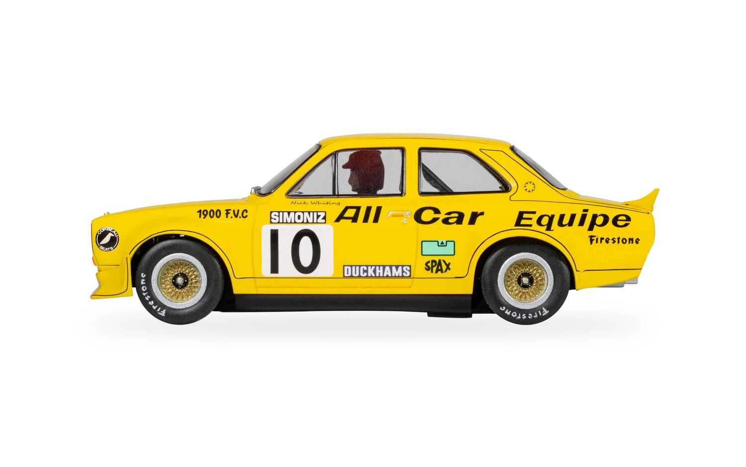 Autíčko Touring SCALEXTRIC C4590 - Ford Escort MK1 - All Car Equipe - Nick Whiting (1:32)