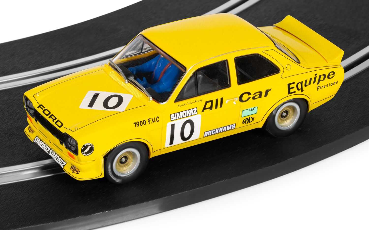 Autíčko Touring SCALEXTRIC C4590 - Ford Escort MK1 - All Car Equipe - Nick Whiting (1:32)