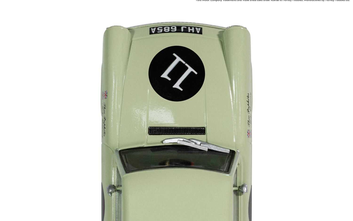 Autíčko Touring SCALEXTRIC C4617 - Ford Anglia 105e - Theo Paphitis (1:32)