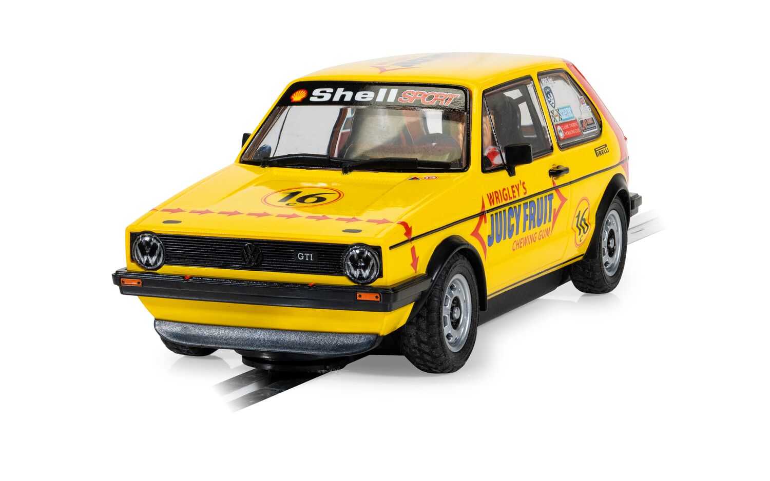 Autíčko Touring SCALEXTRIC C4625 - Volkswagen Golf MK1 - Malcolm Jeffs Racing (1:32)