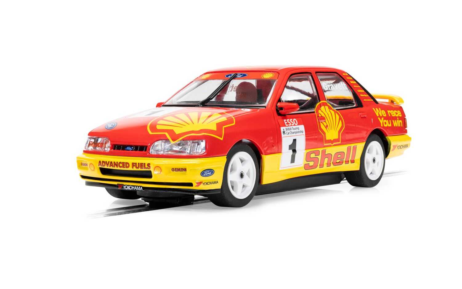 Autíčko Touring SCALEXTRIC C4632 - Ford Sierra Sapphire - BTCC 1990 - Rob Gravett (1:32)