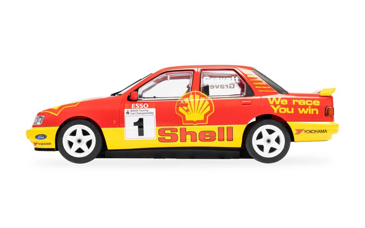 Autíčko Touring SCALEXTRIC C4632 - Ford Sierra Sapphire - BTCC 1990 - Rob Gravett (1:32)