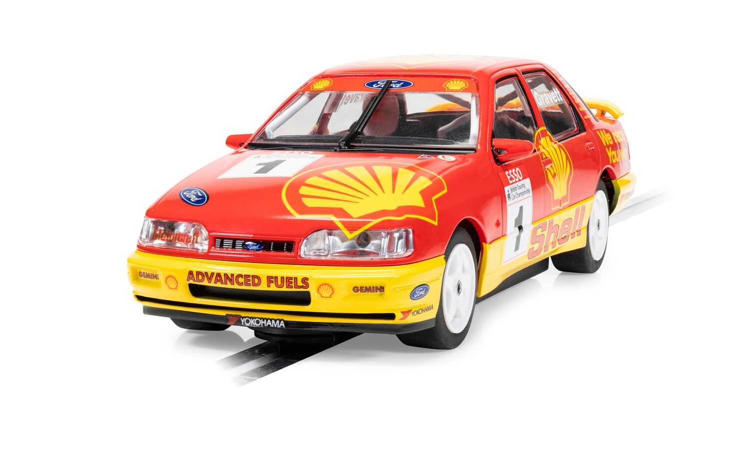 Autíčko Touring SCALEXTRIC C4632 - Ford Sierra Sapphire - BTCC 1990 - Rob Gravett (1:32)