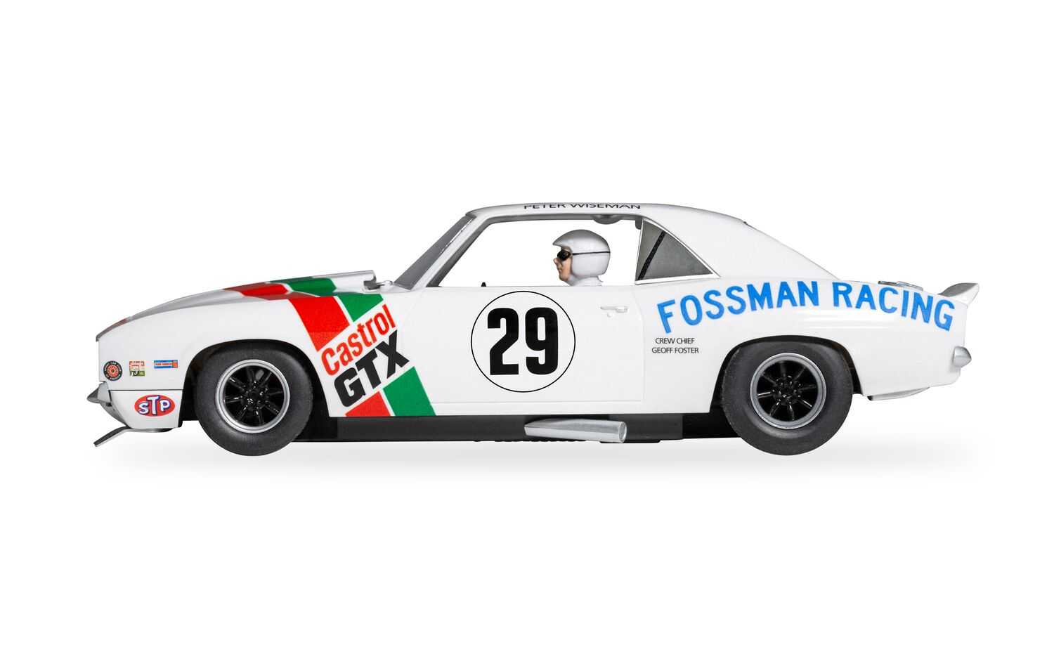 Autíčko Touring SCALEXTRIC C4643 - Chevrolet Camaro - Castrol Racing Trans Am 1971 (1:32)
