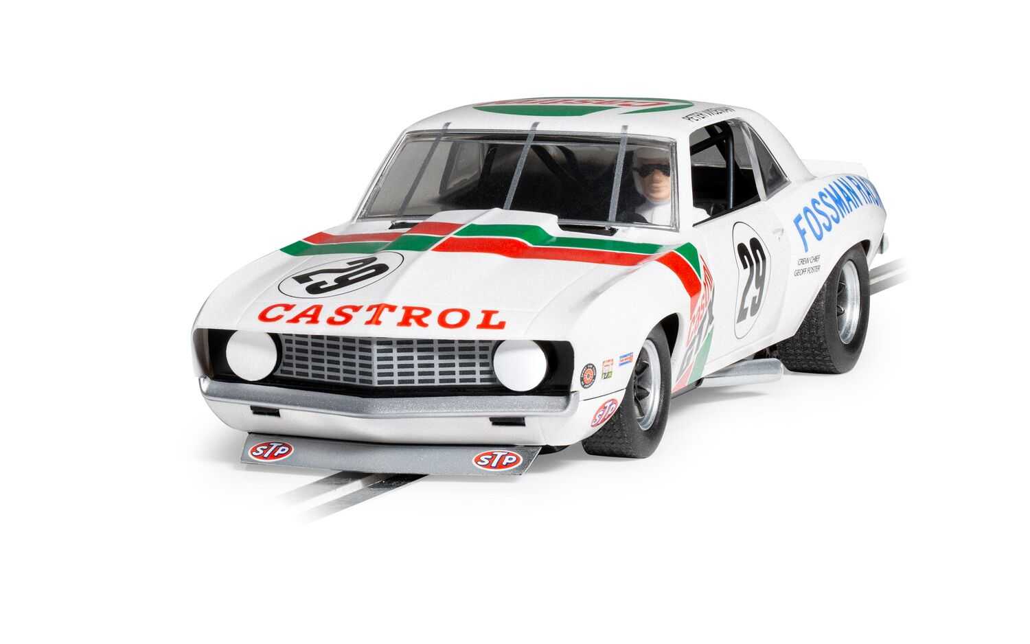 Autíčko Touring SCALEXTRIC C4643 - Chevrolet Camaro - Castrol Racing Trans Am 1971 (1:32)