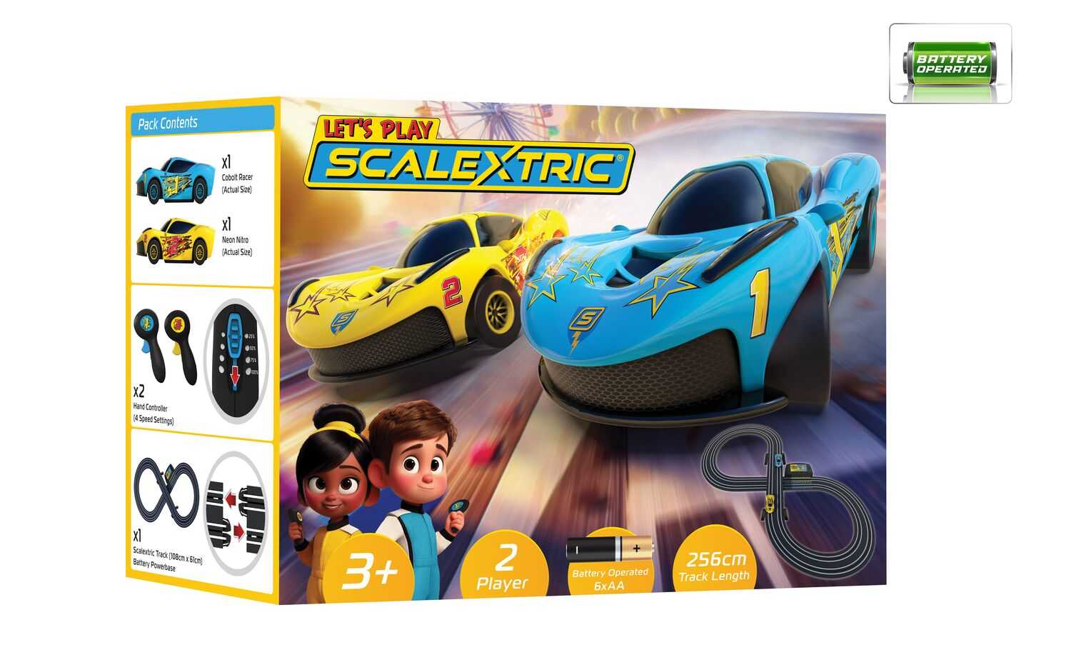 Autodráha MICRO SCALEXTRIC G1188M - My First Scalextric Let's Play! (Battery Powered) (1:64)