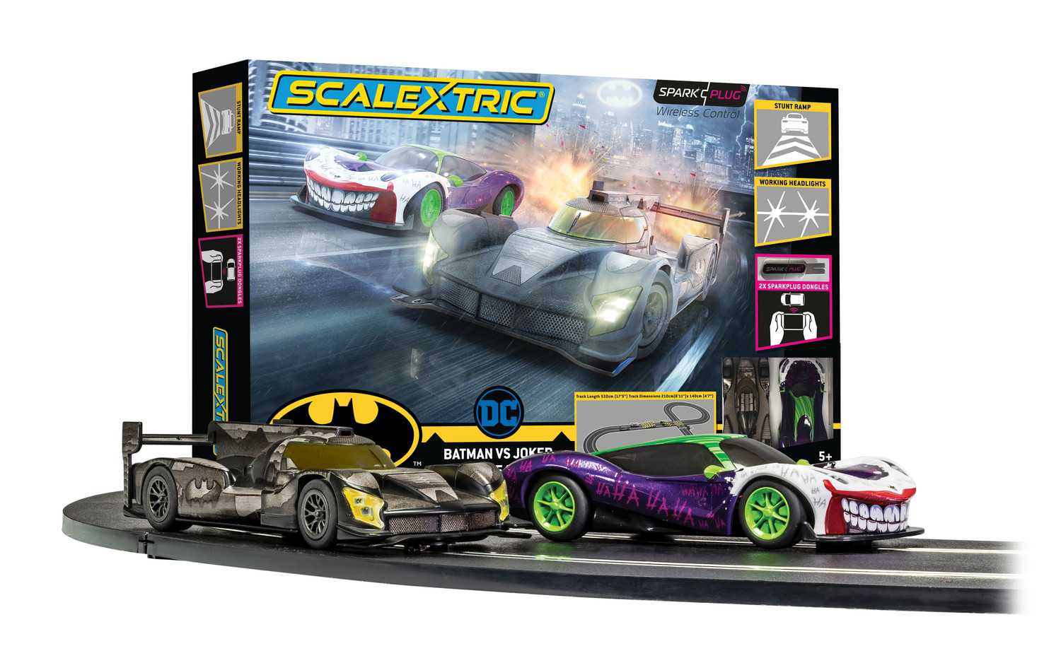 Autodráha SCALEXTRIC C1415P - Batman vs Joker Race (1:32)