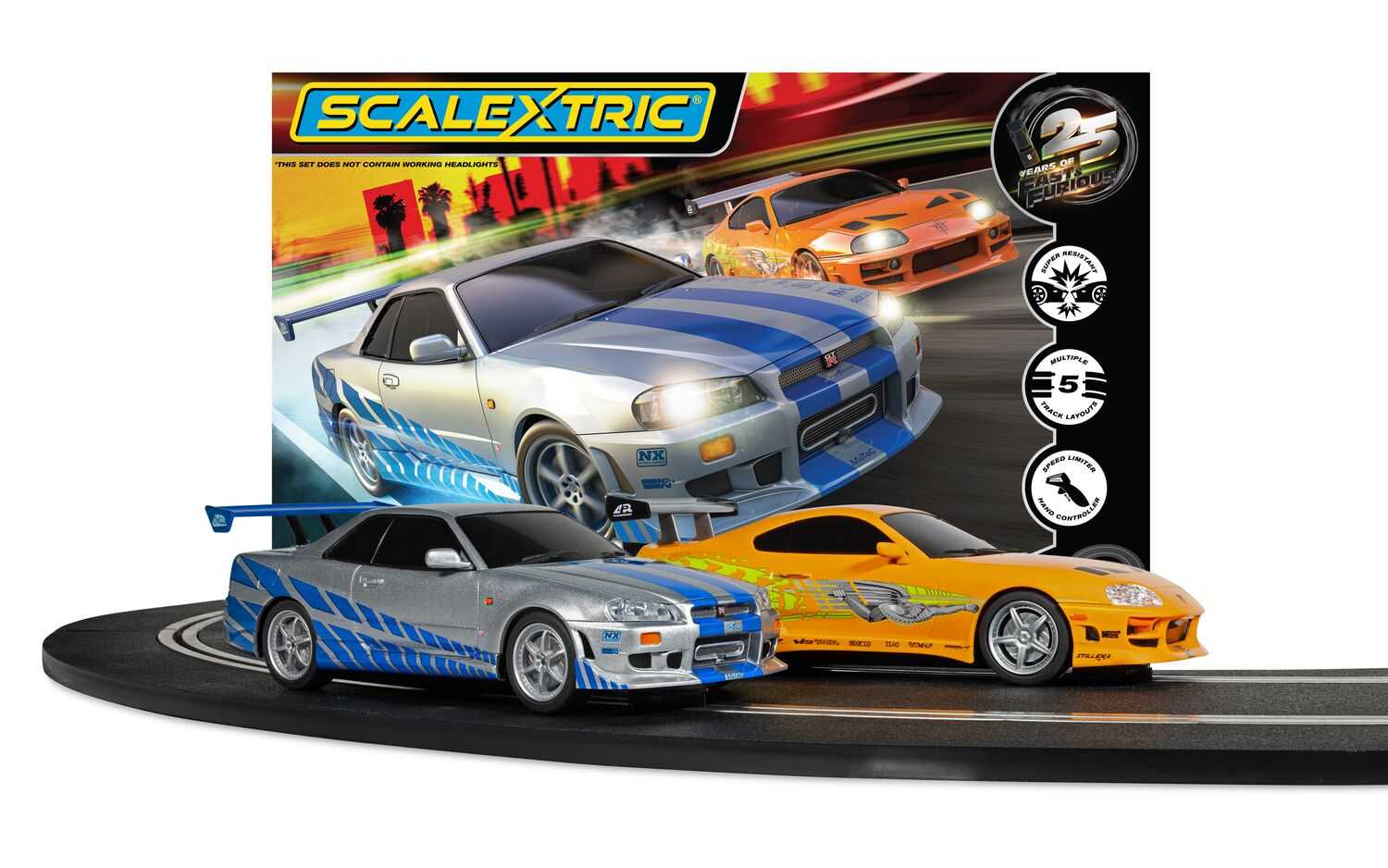 Autodráha SCALEXTRIC C1465P - Fast and Furious - 25 Years - Supra vs R34 (1:32)