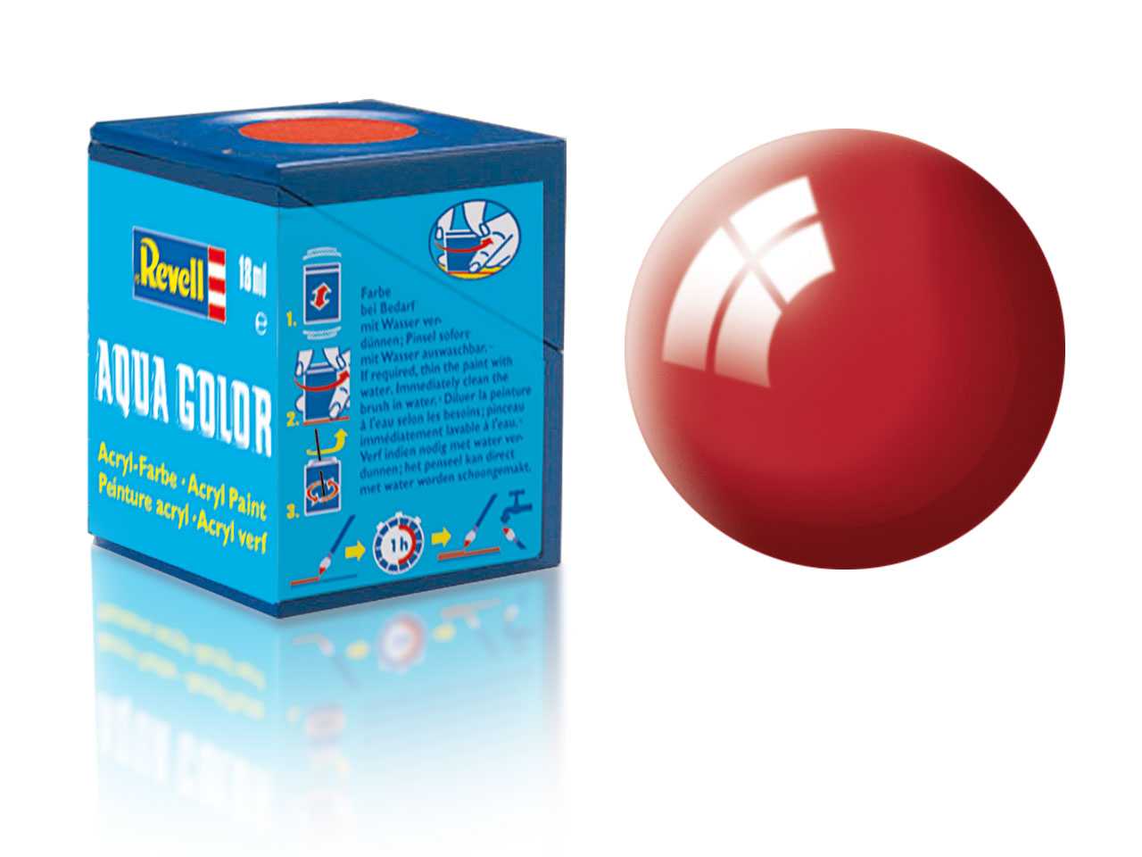 Barva Revell akrylová - 36134: lesklá italská červená (Italien red gloss)