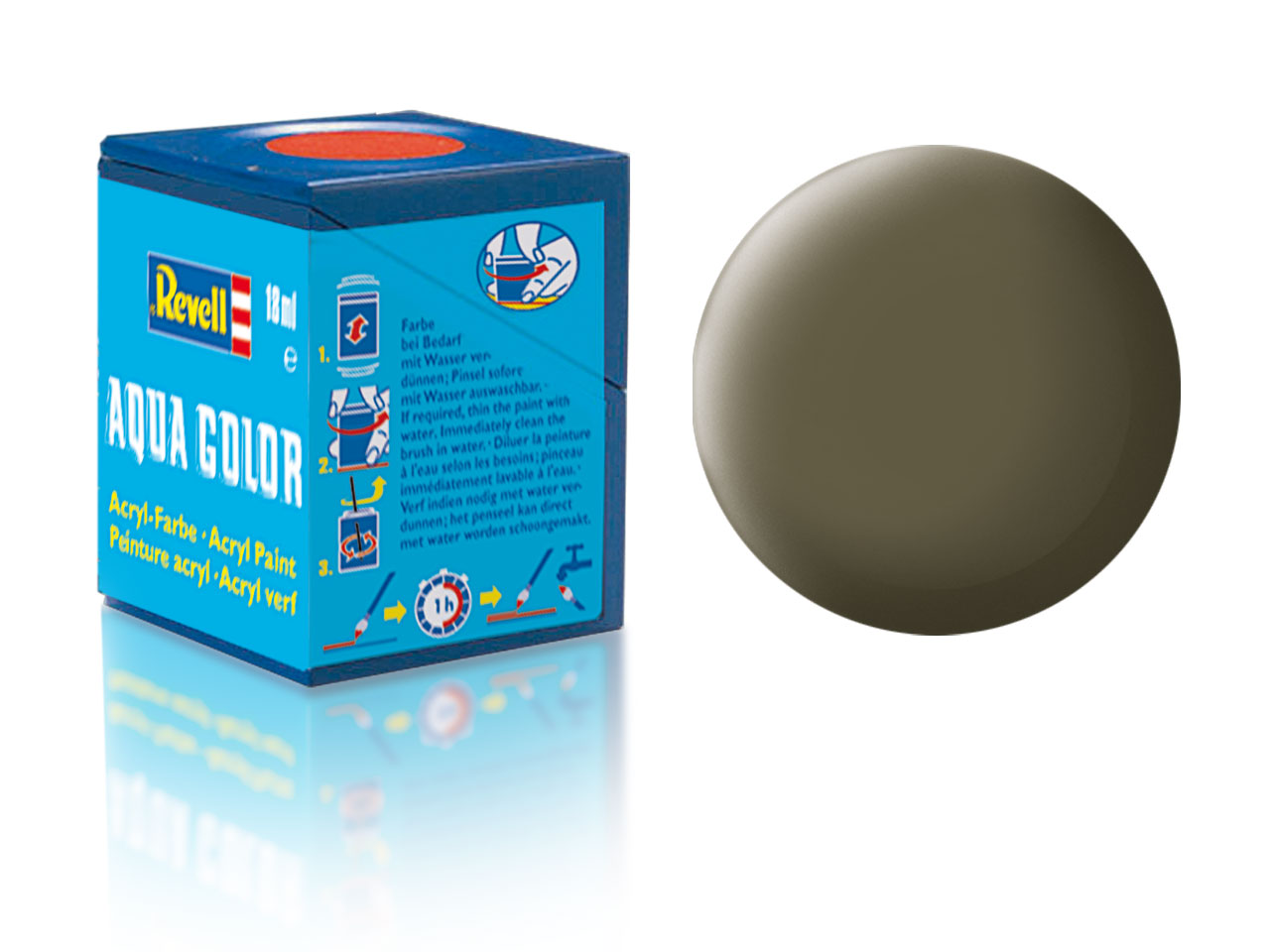 Barva Revell akrylová - 36146: matná olivová NATO (nato olive mat)