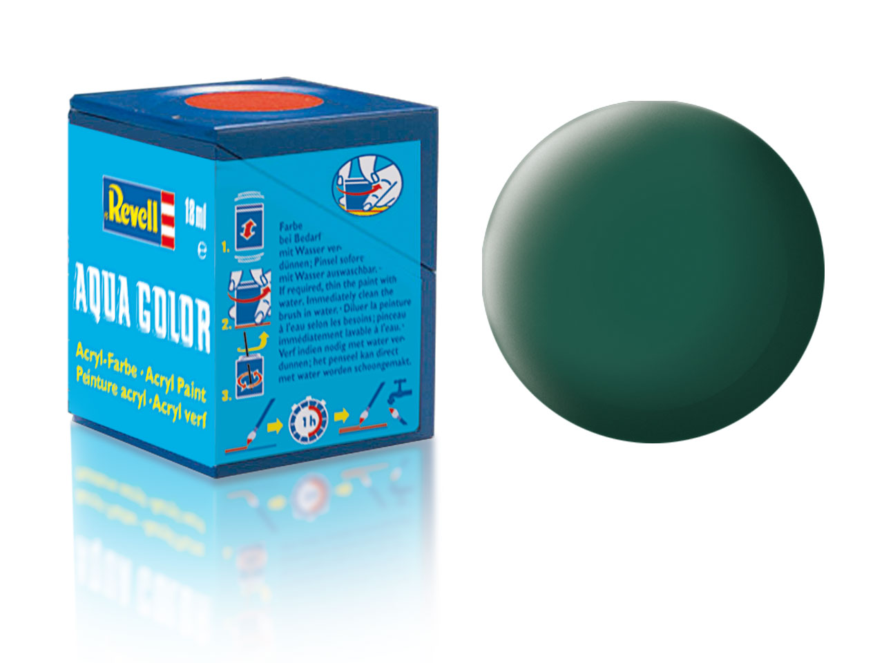 Barva Revell akrylová - 36148: matná mořská zelená (sea green mat)