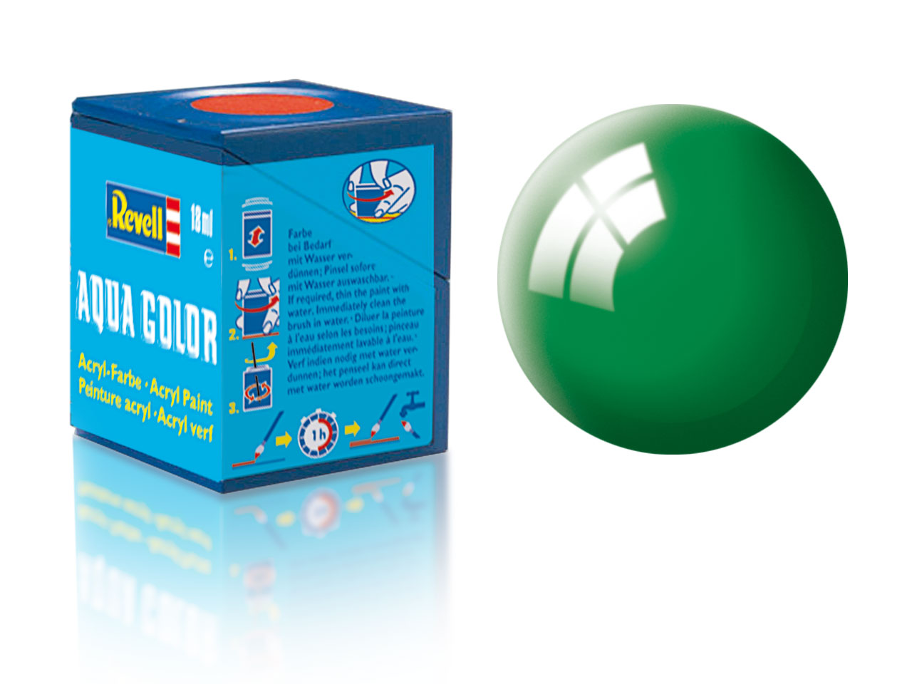 Barva Revell akrylová - 36161: lesklá smaragdově zelená (emerald green gloss)