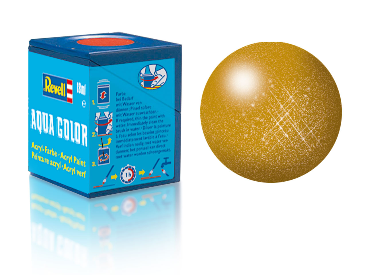 Barva Revell akrylová - 36192: metalická mosazná (brass metallic)