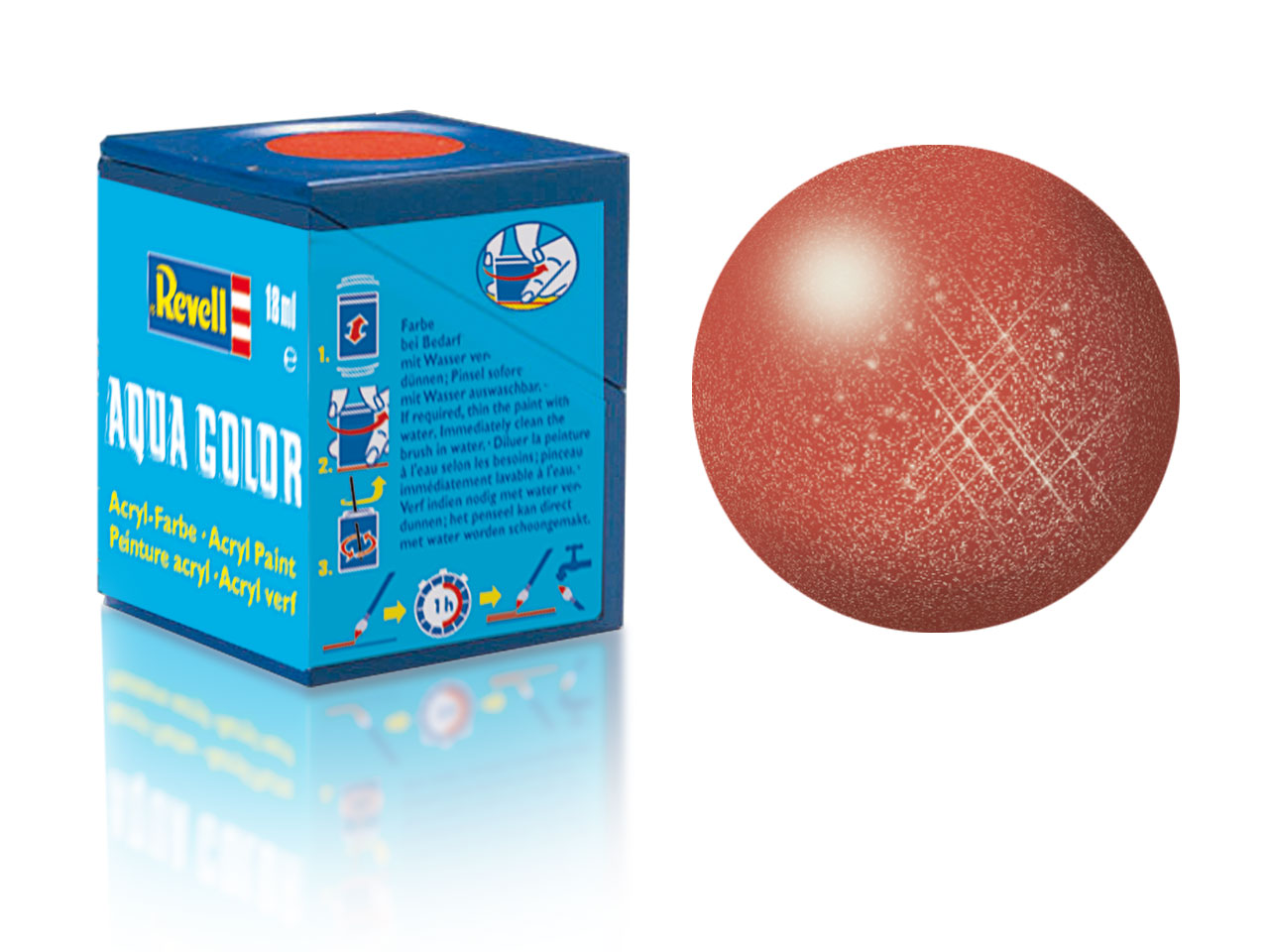 Barva Revell akrylová - 36195: metalická bronzová (bronze metallic)