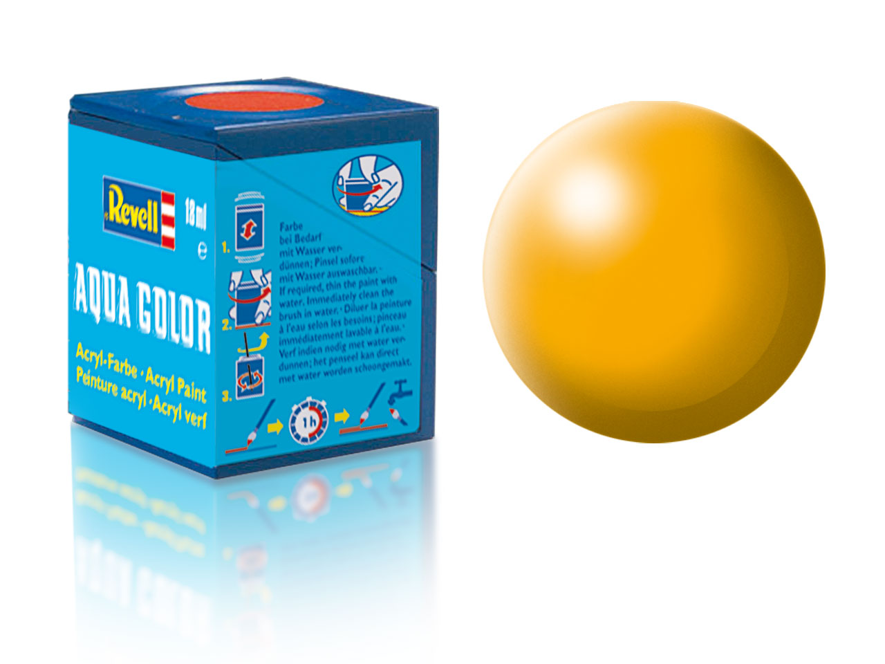 Barva Revell akrylová - 36310: hedvábná žlutá (yellow silk)