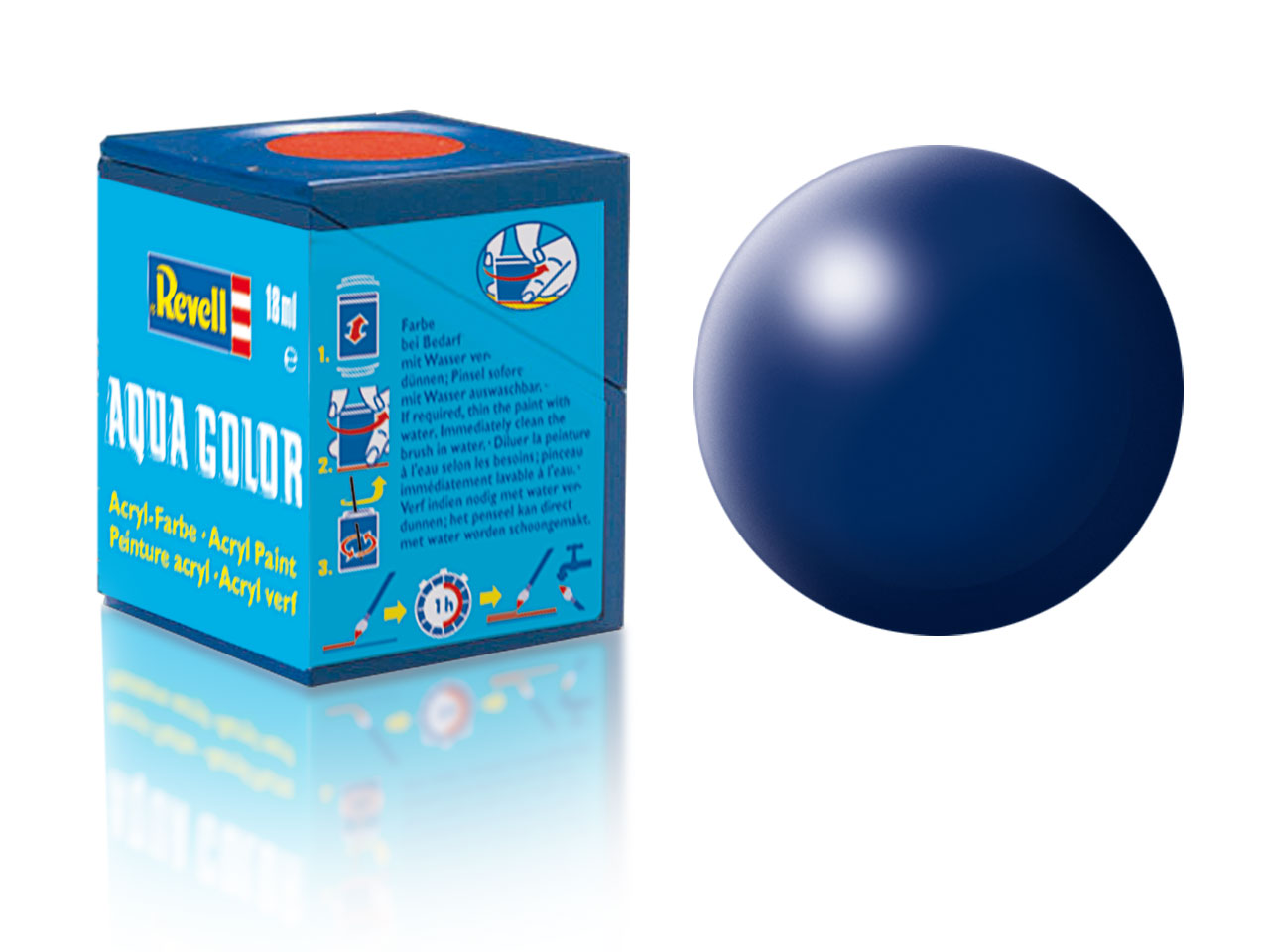 Barva Revell akrylová - 36350: hedvábná tmavě modrá (dark blue silk)