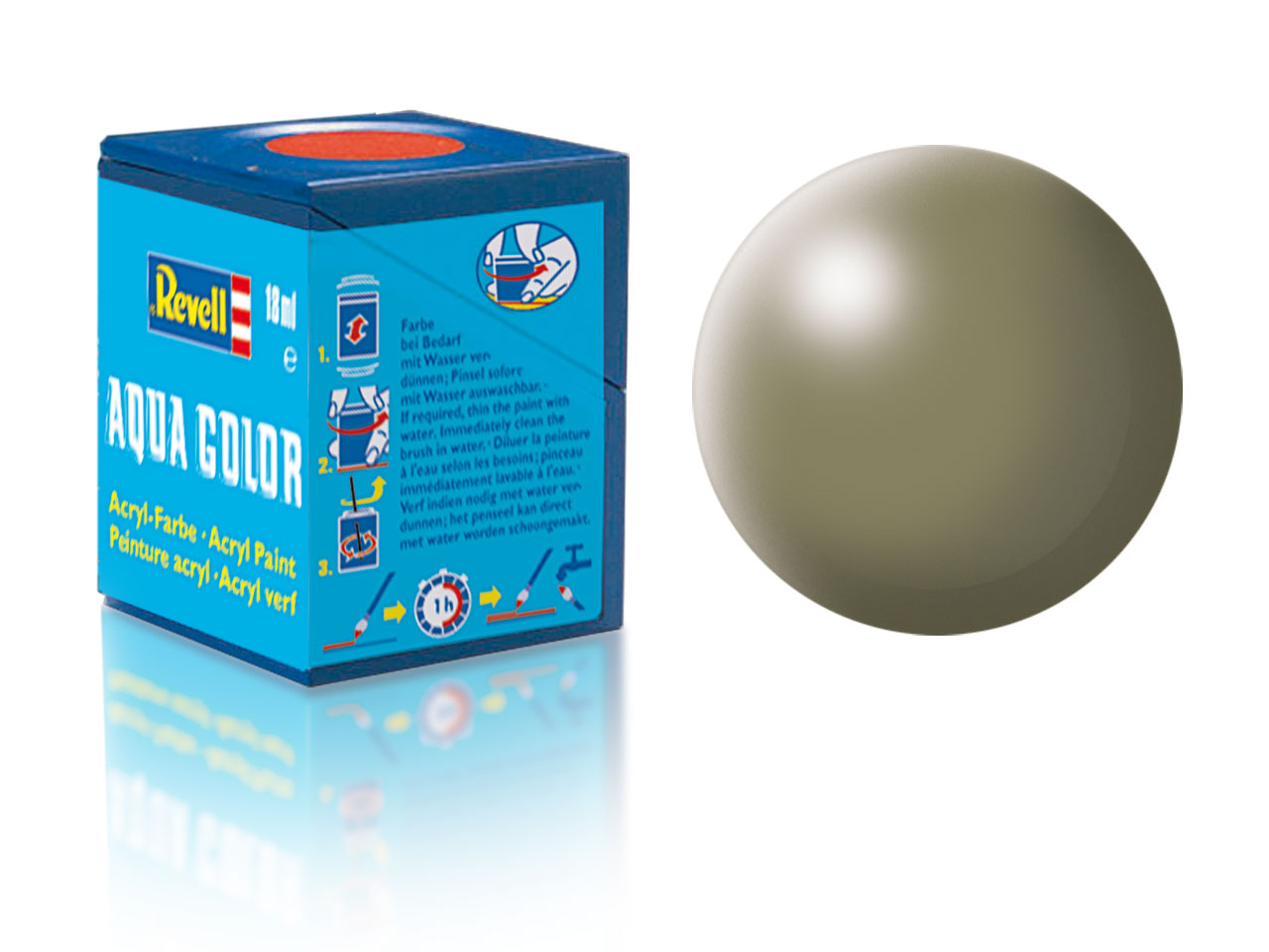 Barva Revell akrylová - 36362: hedvábná šedavě zelená (greyish green silk)